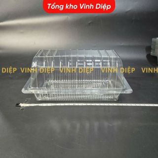 .50 hộp nhựa H53 đựng bánh bao, bánh bông lan, đồ ăn, hoa quả