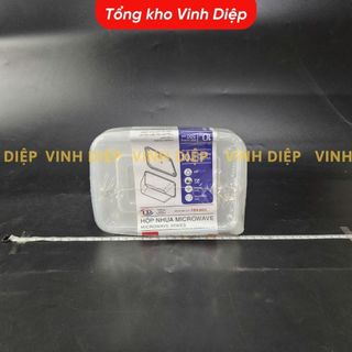 10 Hộp Nhựa Microwave Thuận Lợi - Hình Chữ Nhật, Có Nắp, Quay Được Trong Lò Vi Sóng