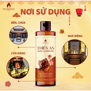Nước Lau Bàn Thờ Thiên An, Vệ Sinh Bao Sái Bàn Thờ Gia Tiên, Bàn Thờ Thần Tài, Nước Thảo Mộc Trầm Hương