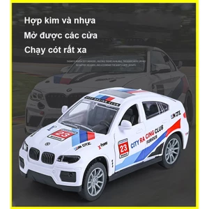 Đồ chơi xe ô tô thể thao BMWs bằng hợp kim và nhựa, chạy cót, mở được các cửa, nhiều màu