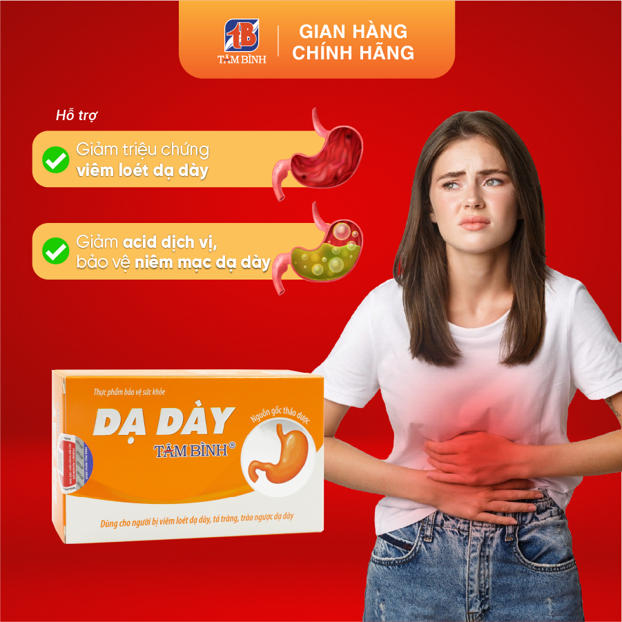 Ảnh Dạ dày Tâm Bình - Hỗ Trợ Giảm Đau Dạ Dày, Tá Tràng, Trào Ngược Dạ Dày, Bảo Vệ Niêm Mạc Dạ Dày 2