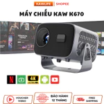 Máy Chiếu Mini Cao Cấp 4K K670 Plus Full HD, độ sáng cao, kết nối wifi, bluetooth, nhỏ gọn, Bảo hành 12 tháng — ảnh 1