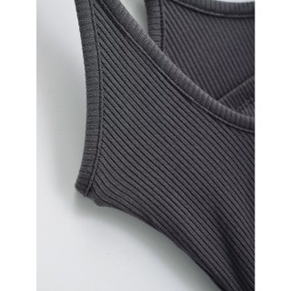 ÁO CROPTOP DÂY KIỂU 2 LỚP M025