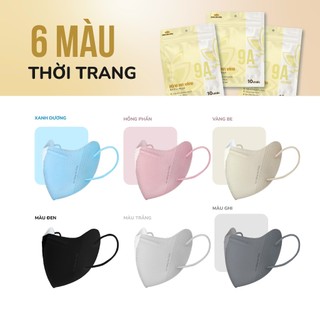 Khẩu Trang 9A Bông Sen Vàng, 5 Lớp, Kháng Khuẩn, Chống Nắng Toàn Diện.