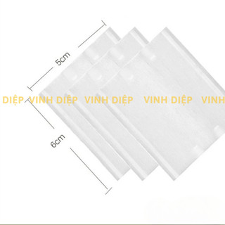 Bông tẩy trang vuông 100% cotton túi zip 222 miếng tiện lợi