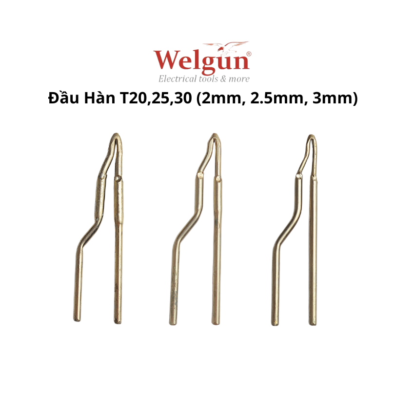 Đầu hàn hợp kim siêu bền gia nhiệt nhanh dễ vệ sinh cho mỏ hàn xung thông minh Welgun