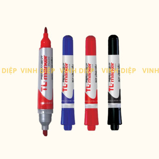Combo 1 hộp 10 bút lông dầu, bút dạ đủ 3 màu xanh, đen, đỏ loại đẹp