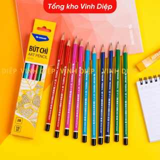 Đồ dùng học tập cho bé mầm non, tiểu học,combo bút chì Thiên Long, tẩy deli, bút dạ  cho bé