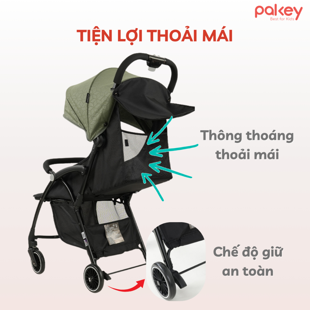 [MỚI] Xe Đẩy Cho Cho Bé Baobaohao A10, Xe Đẩy Gấp Gọn 3 Chế Độ Ngả Bánh Giảm Rung Lắc Tối Đa Êm Ái Cho Bé