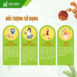 Mật dừa nước cô đặc hữu cơ VietNipa dạng chai thủy tinh, hộp đa dạng kích thước