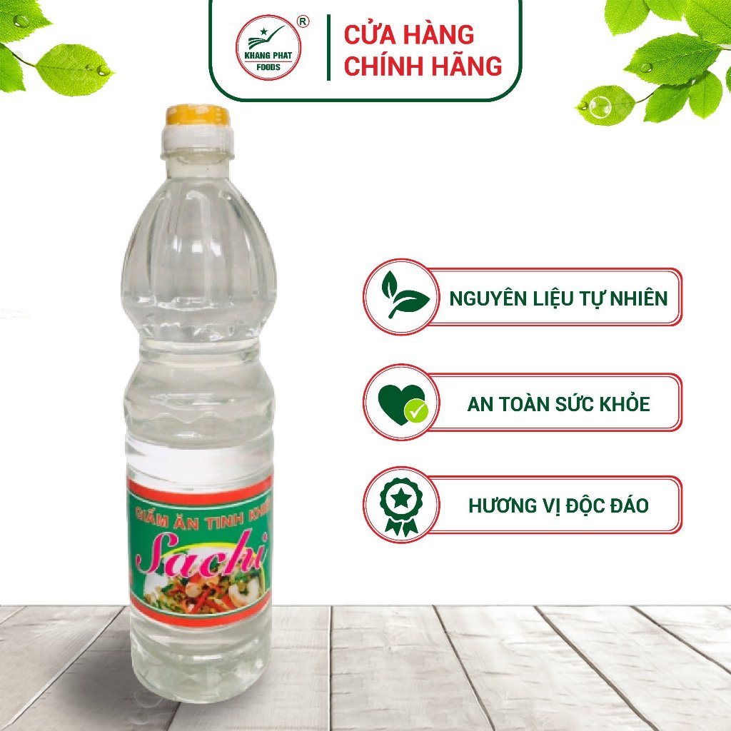 Giấm ăn tinh khiết Sachi 1 lít - Khang Phát Foods