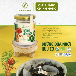 Đường dừa nước hữu cơ VietNipa Chính Hãng dạng hộp, hũ thủy tinh