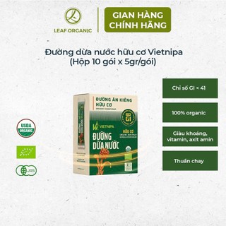 Đường dừa nước hữu cơ VietNipa Chính Hãng dạng hộp, hũ thủy tinh