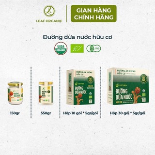 Đường dừa nước hữu cơ VietNipa Chính Hãng dạng hộp, hũ thủy tinh