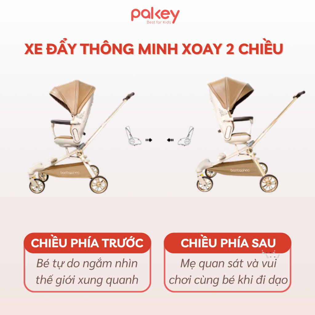 [Có Hỏa tốc] Xe Đẩy Cho Bé Mẫu Cải Tiến MỚI Nhất Baobaohao V16 Plus, Xe Đẩy Gấp Gọn Du Lịch Có Mái Che Bánh Xe EVA Êm Ái
