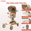 Xe Đẩy Cho Bé Mẫu Cải Tiến MỚI Nhất Baobaohao V16 Plus, Xe Đẩy Gấp Gọn Du Lịch Có Mái Che Bánh Xe EVA Êm Ái