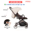 Xe Đẩy Gấp Gọn Baobaohao Y8, Xe Đẩy 2 Chiều Đa Năng Mái Che Rộng 4 Nấc Điều Chỉnh, Bánh Xe Có Giảm Xóc Êm Ái