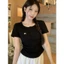 Áo thun cộc tay phối ren, áo babytee in nơ cổ tròn cách điệu phong cách nhẹ nhàng Đại Lục N06