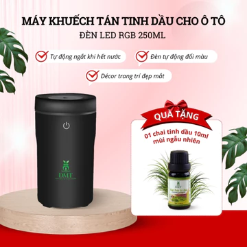 Máy Khuếch Tán, Máy Xông Tinh Dầu Oto Khử Mùi Xe, Tạo Ẩm, Thơm Xe DMT - Máy xông tinh dầu