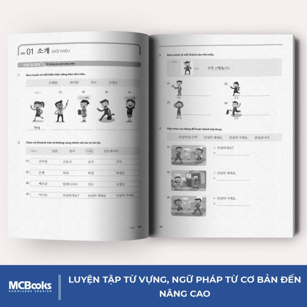 Sách - Combo tự học tiếng Hàn và giao tiếp tiếng Hàn