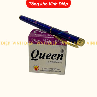 Combo bút máy Kim Thành+ mực Tím Queen ,bút máy,bút mực cho học sinh Tiểu Học, bút luyện chữ