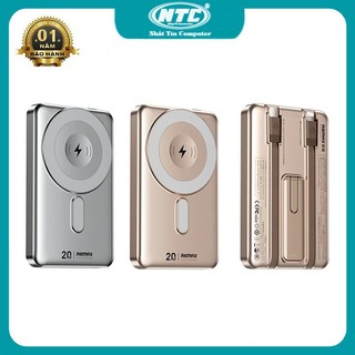 [Có 3C] Pin Dự Phòng không dây Remax CX-2 10000mAh Wireless 15W, cáp TypeC 22.5W Laining 20W, có giá đỡ