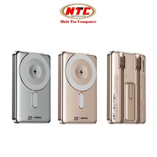 [Có 3C] Pin Dự Phòng không dây Remax CX-2 10000mAh Wireless 15W, cáp TypeC 22.5W Laining 20W, có giá đỡ - Nhất Tín