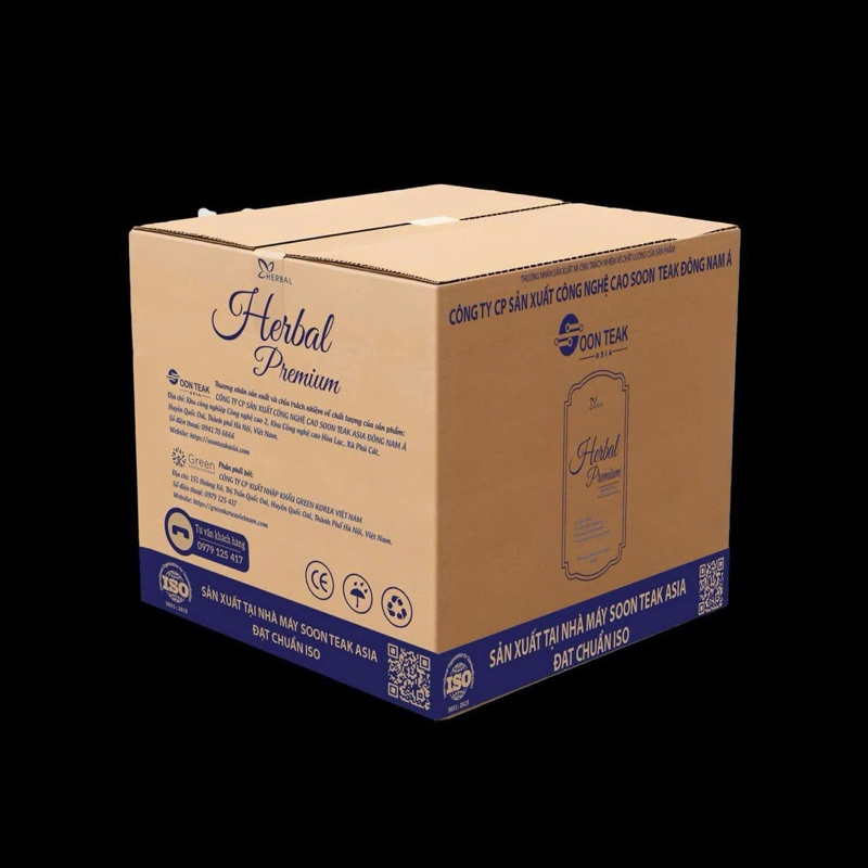 Thùng 4 túi Nước Giặt HERBAL PRENUM Mẫu mới nhất 2025  nước hoa pháp (4 túi 3l 1 thùng 12l) lưu hương thơm lâu AMIZIN