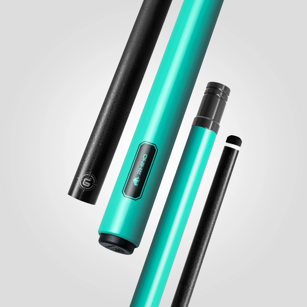 Ảnh Gậy Bida Lỗ Rhino G-L Tropical Turquoise - Ngọn Sợi Thủy Tinh - Chính Hãng 1