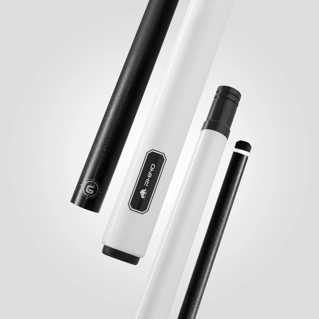Ảnh Gậy Bida Lỗ Rhino G-L White Pearl - Ngọn Sợi Thủy Tinh - Chính Hãng 1