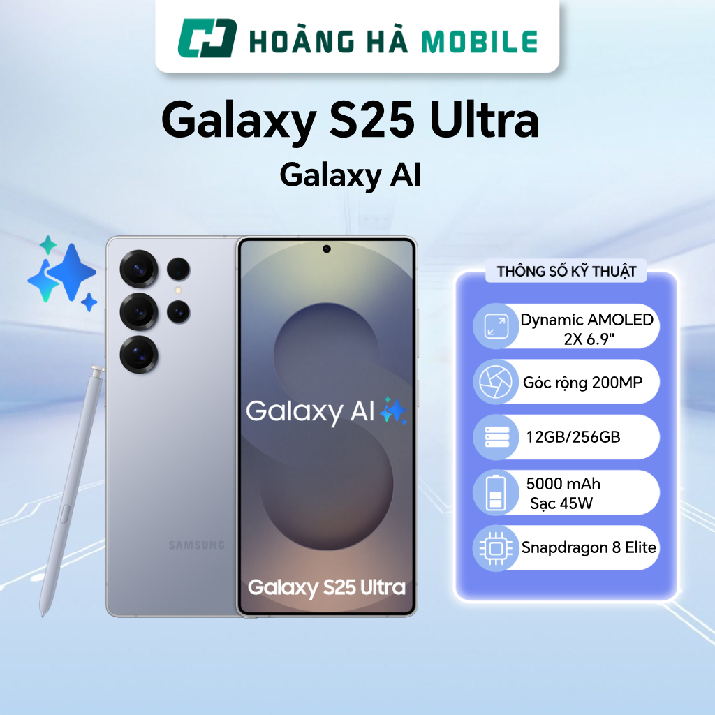 [Outlet S1] Điện thoại di động Samsung Galaxy S25 Ultra 12GB/256GB Bút S Pen, Màn hình 6.9 inch Dynamic AMOLED | BigBuy360 - bigbuy360.vn