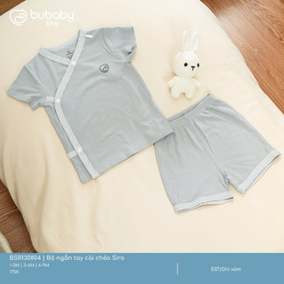 BuBaby Bộ ngắn tay cài chèo Siro cao cấp cho bé trai và bé gái BSR140804