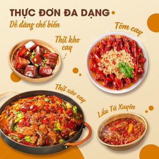 Xuyên tiêu đỏ 100g, hoa tiêu Tứ Xuyên cay, tê, gia vị lẩu, làm gà ủ muối, thơm ngon, chuẩn vị