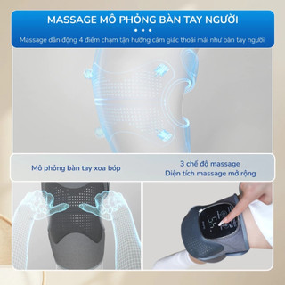 Máy Masssage Đầu Gối BUMAS M6 Pro - 5 Mức Độ Nhiệt - 3 Chức Năng Trong 1 - Giải Tỏa Áp Lực Đầu Gối