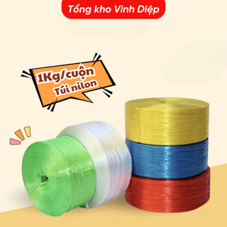 Dây nilon buộc hàng, đóng gói, vận chuyển chất dai nhiều màu 1kg