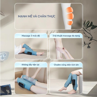 Máy Massage Chân BUMAS M5 - Massage Bằng Khí Nén - Bấm Và Bóp Huyệt Chân Thật - 3 Mức Độ Nhiệt