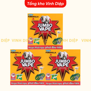 Nhang Muỗi, Hương Muỗi Jumbo Hương Hoa Lài( hộp 10 khoanh )diệt sạch côn trùng, an toàn khi sử dụng