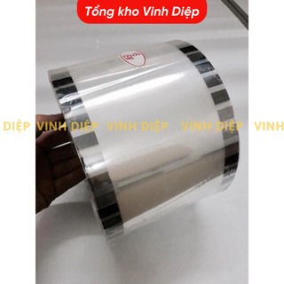 Màng dập miệng cốc trà sữa in sẵn cuộn 2400 nắp giao màu ngẫu nhiên