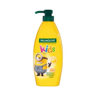 Dầu gội 3 trong 1 Palmolive Minion tắm gội xả toàn thân cho bé từ 3 tuổi, hương mật ong, không kích ứng 700ml/chai