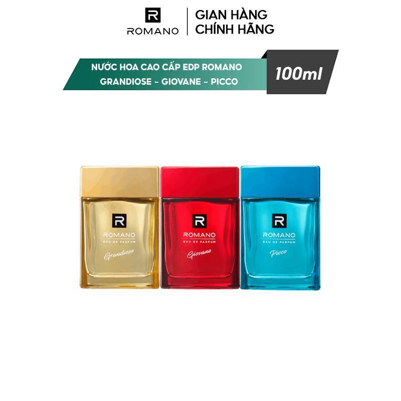 Nước hoa Cao Cấp Dành Cho Nam EDP Romano Giovane / Picco / Grandiose 100ML