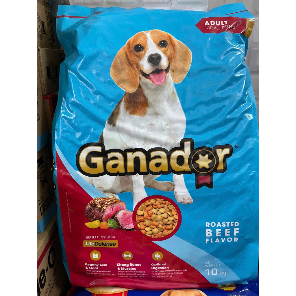 Bao 10kg] Thức ăn cho chó Ganador bao xá 10kg - Hạt cho chó con và 