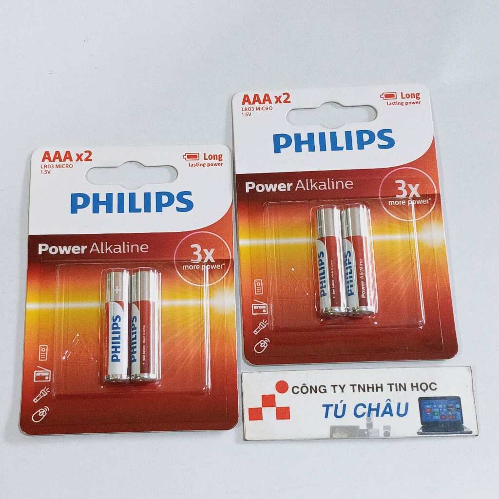 Pin AAA Philips ALKALINE LR03 MICRO 1.5V (LR03E2B/97 Pin KIỀM Alkaline ...