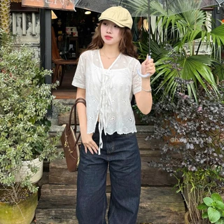 (Kèm áo hai dây) Áo babydoll DAISY basic thô boil hoa nhí #478 HAVANA SAT316