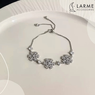 Lắc tay nữ hoa tuyết mùa đông Larme accessories -VT0149