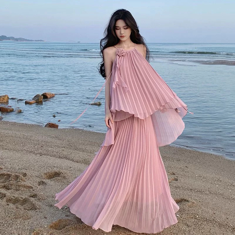 đầm maxi đi biển