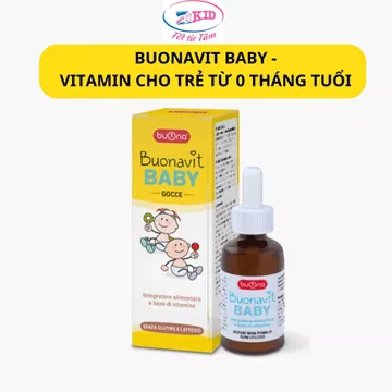 Buonavit Baby - Vitamin Tổng Hợp Nhỏ Giọt Giúp Bồi Bổ Cơ Thể, Tăng Hấp Thu Cho Trẻ - Lọ 20ml