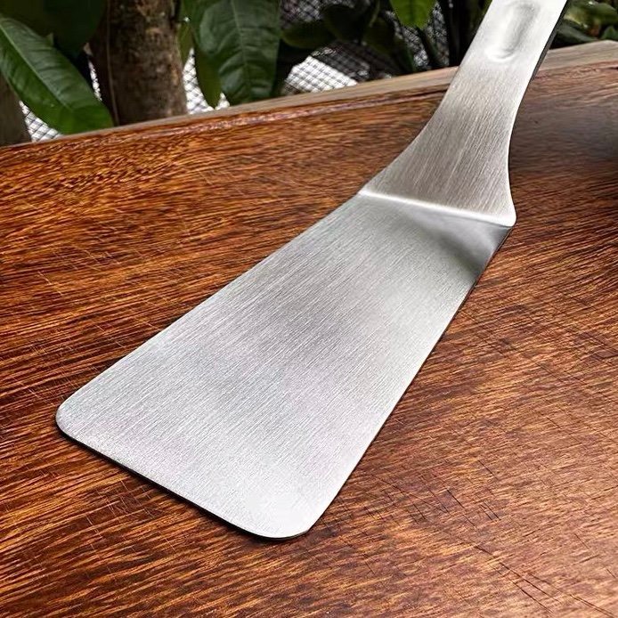 Dụng Cụ Chiên Lật Cá Inox, Xẻng Chiên Lật Chockmen Trơn Thủng CKM90 CKM120