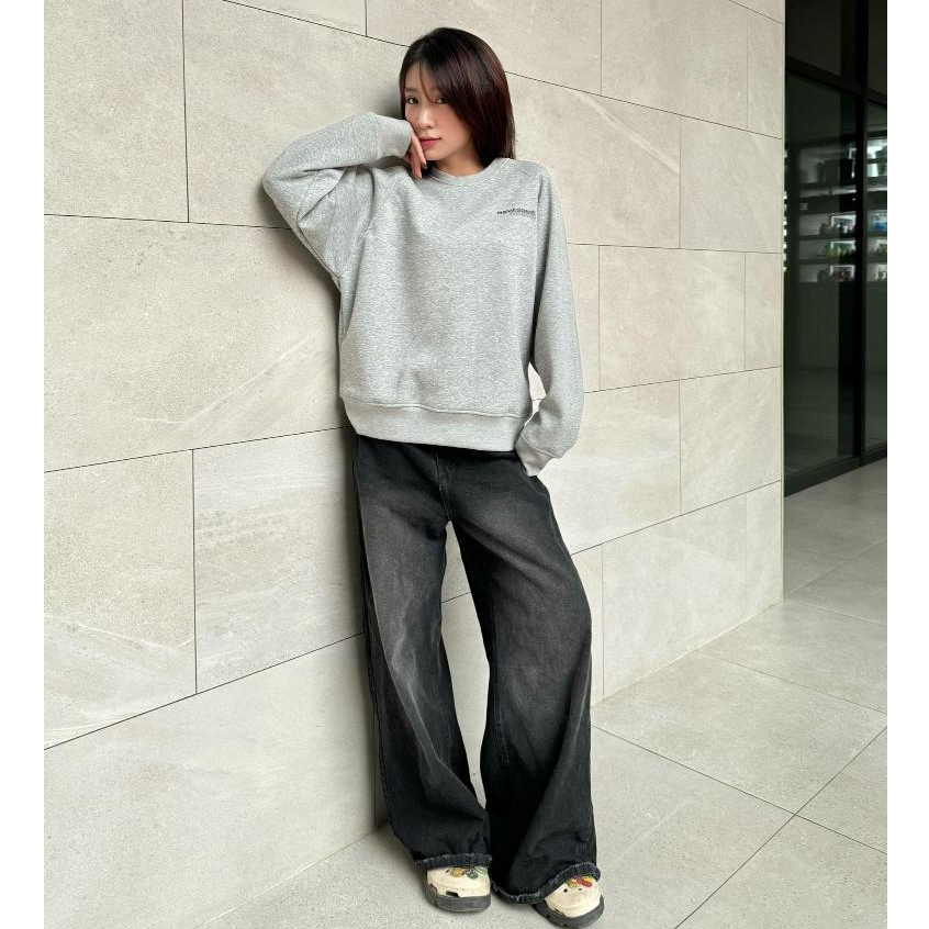 Áo Sweater Raglan Local Brand NEVASOME Neverless Nỉ Lót Lông Cừu 5 Màu Cotton 360 gsm Oversize