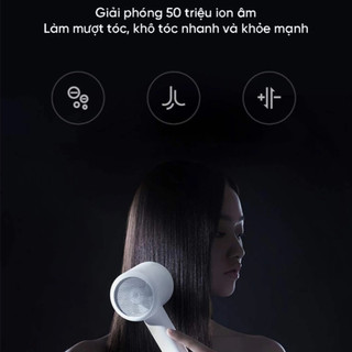 Máy Sấy Tóc  Mijia H300 - Công Nghệ Ion Âm Giúp Bảo Vệ Tóc, Công Suất 1600W Làm Khô Nhanh