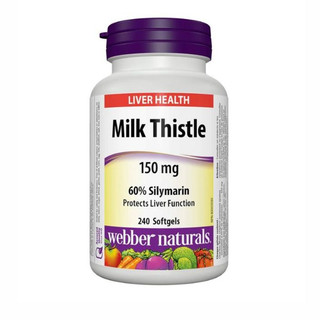 [HÀNG CÔNG TY] Viên uống hỗ trợ thải độc và bảo vệ gan Milk Thistle 150mg WEBBER NATURALS Hộp 240v